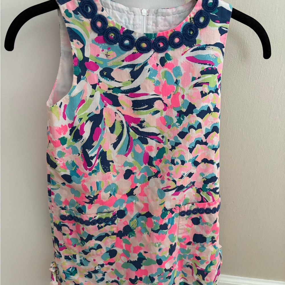 Lilly Pulitzer Vibrant Pink and Blue Dress